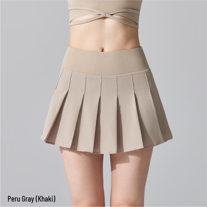 Jupe de sport plissée antibactérienne: Sensation Nue, Séchage Rapide, Anti-Exposition, Yoga, Golf, Tennis