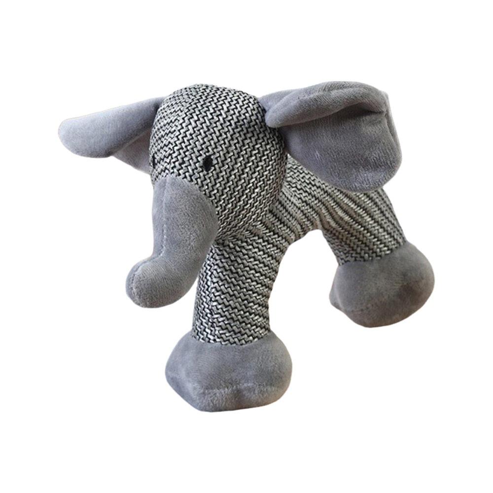 

New Dog Animals Shape Squeaky Sound Pet Teeth Cleaning Supplies Bite Resistant Elephant Bite Anxiety Relief