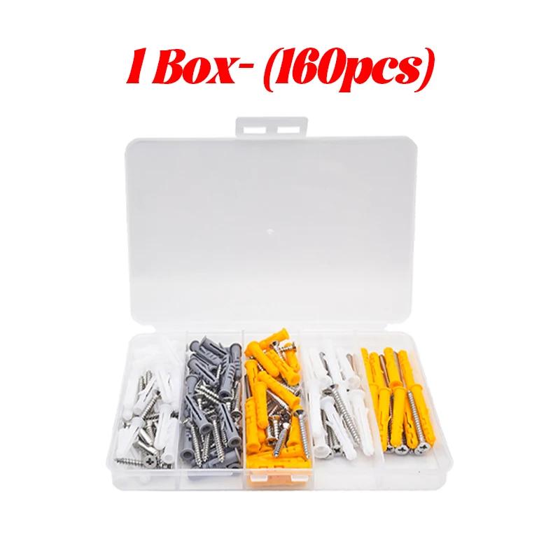 Plastic Shell Self-Tapping Screws Cross Tips Stainless Steel Expansion Screw Wall Anchor Drilling Plug Bolt Pipe Column Fastener