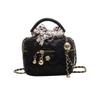Mini bag spring and summer niche embroidery thread chain bag women's new high-end portable shoulder messenger bag