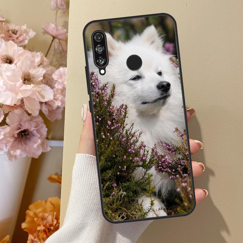 Japanese Spitz Dog For Huawei Nova 7i 8i 11i 12i 12s Y73 Y70 Y90 Y60 Y72 Y61 Y91 9 10 SE P30 Pro P40 Lite Case