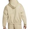 Nike Solid Color Loose Zip Hoodie Men Tops Khaki DH5042-247