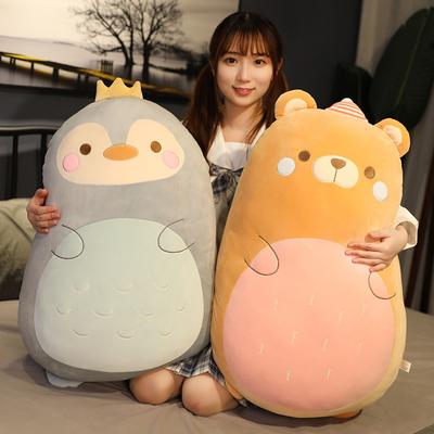 Niedliche Dinosaurierpuppe, Schwein, Plüschtier, Puppenkissen für Queensize-Bett, neues Kissen, superweiches Geburtstagsgeschenk für Jungen und Mädchen