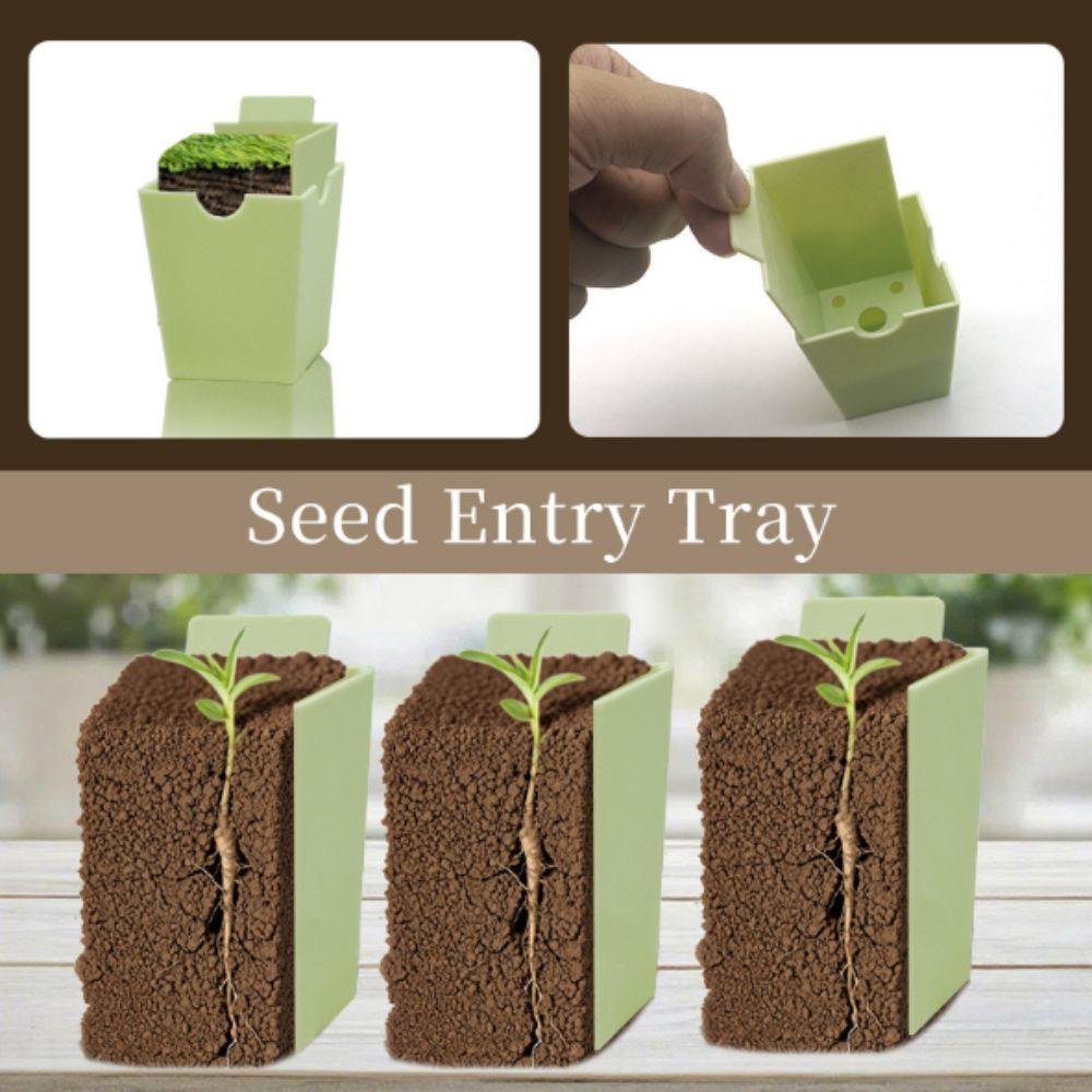 9 Deep Cells Seed Starter Tray Extra-Thick Gardening Tool Germination Kit  Outdoor Garden
