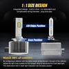 2Pcs D1S Auto LED Scheinwerfer Canbus HID D2S D3S D4S D5S D8S Atuo CSP Birne 90W 18000LM Super Helle D1R D2R D3R D4R Auto Licht 6000K