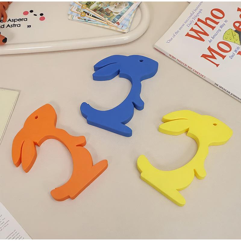 3d Printed Standing Rabbit Statue Egg Holder Cute Kids Room Decor Handcrafted Art Fun Easter Party Decoration & Creative Gift 11.5cm