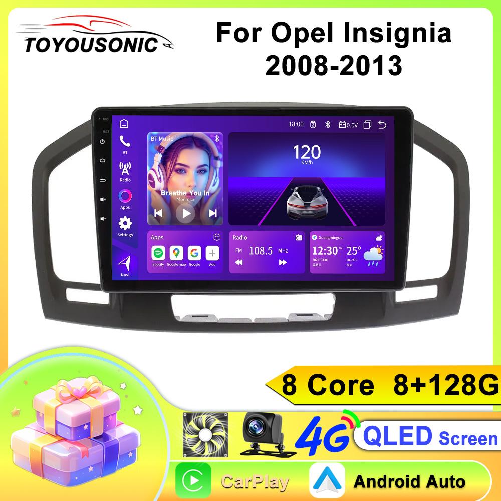 Toyousonic Car Video Player for Opel Insignia 2008-2013 GPS Navigation Built-in Dsp Carplay Autoradio Android Head Unit