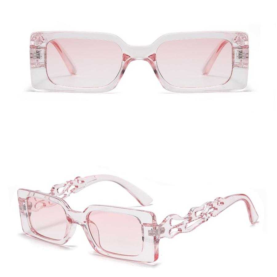 Модные солнцезащитные очки Квадратные солнцезащитные очки Неполяризованные модный — фото 15