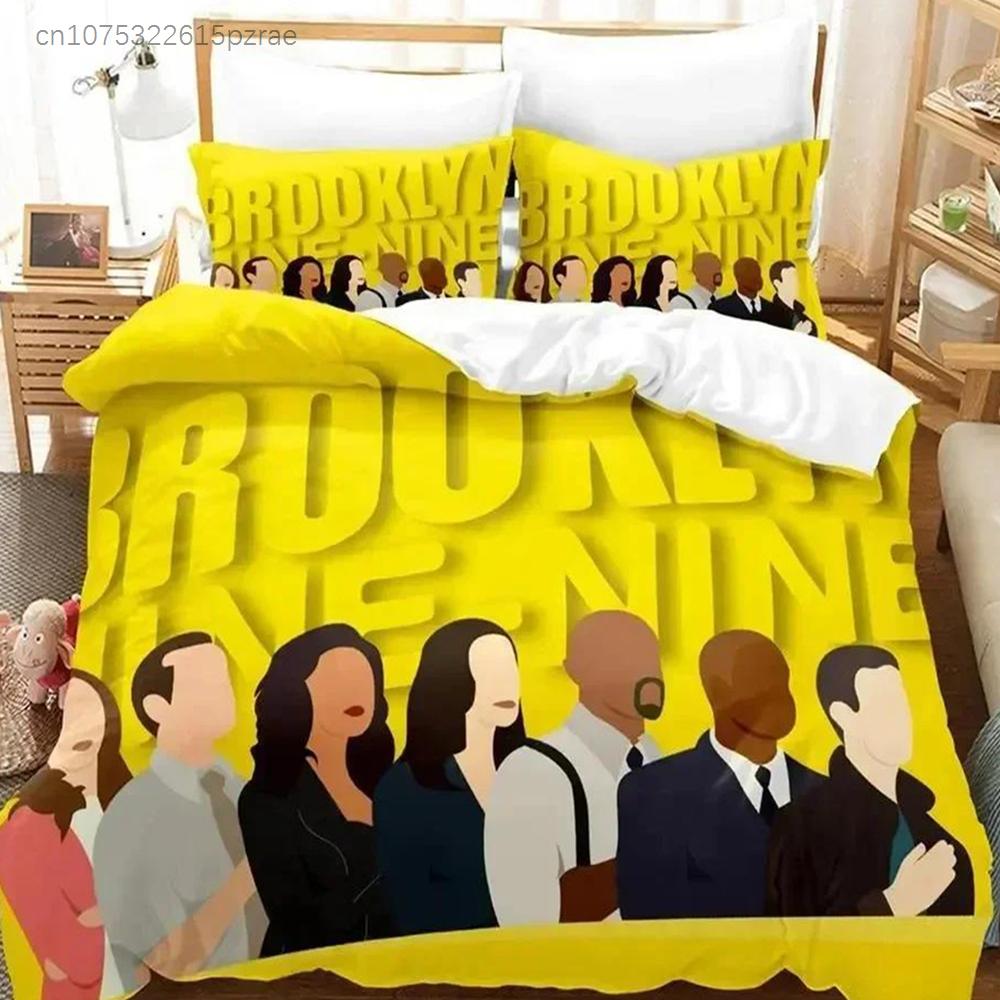 3D-Druck TV-Trend Brooklyn Nine-Nine Bequeme Bettbezug Kissenbezug Bettwäsche-Set Kinderzimmer Dekoration Heimtextilien