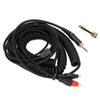 Flexible Spring Wire 3.5mm+6.35mm Plug Stereo Jack Cable for HD660s HD650 HD600 HD580 Home