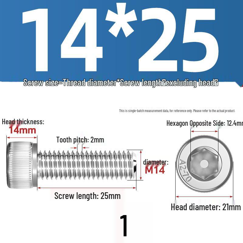 304 Stainless Steel Hex Socket Cap Screw with Extended Thread