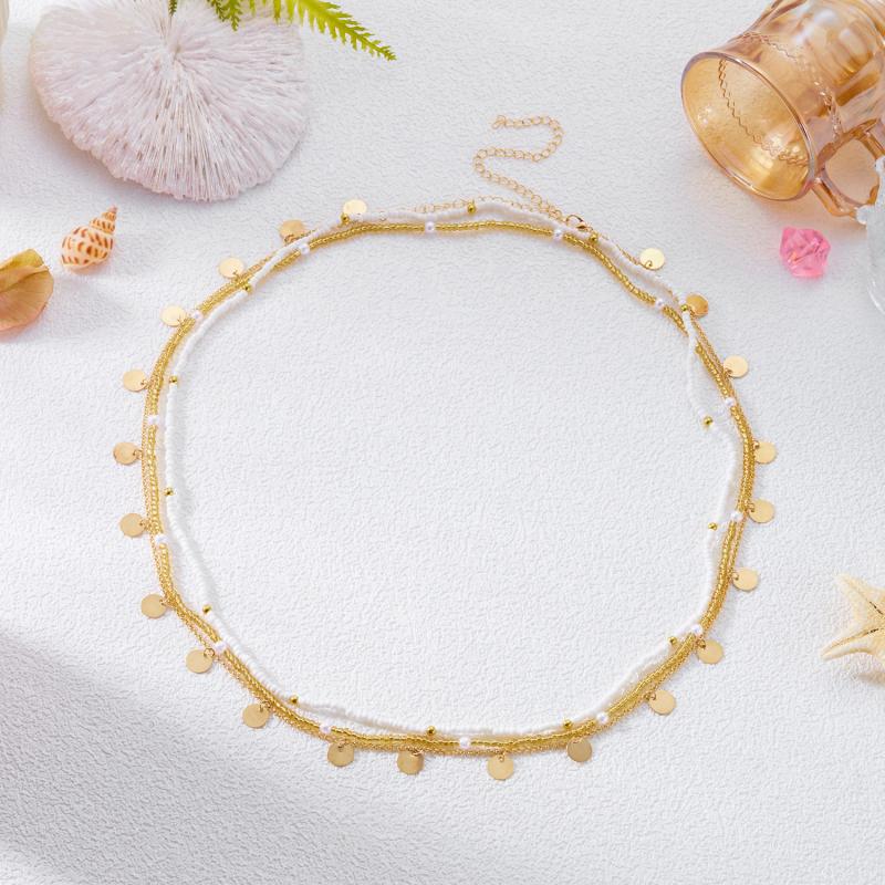 Bohemia Sexy Mode Mehrschichtig Quaste Seestern Taille Bauch Kette Damen Sommer Strand Meeresmuschel Muschel Perle Körperkette Schmuck