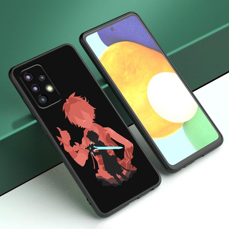 Genshin Impact Anime Phone Case For Samsung A04 A21 A30 A50 A52 S A13 A14 A22 A23 A32 A53 A73 5G A11 A12 A31 A33 A51 A70 A71 A72