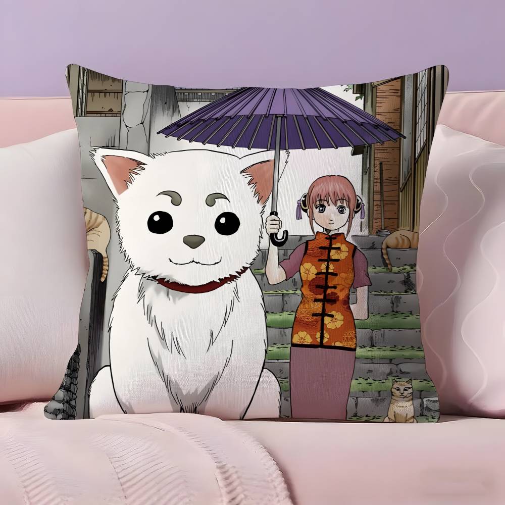 G-GINTAMA Anime Pillow Case  Ultra Soft Skin Friendly Fabric Cloud Like Comfort & Concealed Zipper