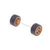 4 sztuk/zestaw 1:Koła w skali 1/64 do Hotwheels Model samochodu z gumowymi oponami Części modyfikowane