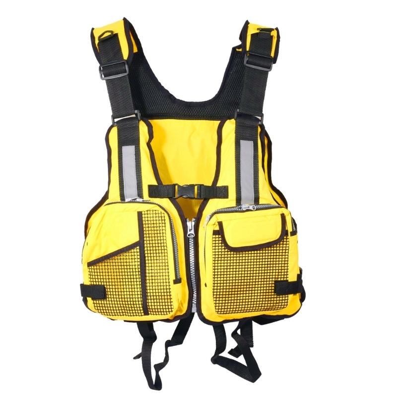 

Adults Swim Vest, Buoyancy Aids Jackets, Adjustable Strap Life Vest, Swimming Buoyancy Jackets wih Reflecive Srips жёлтый