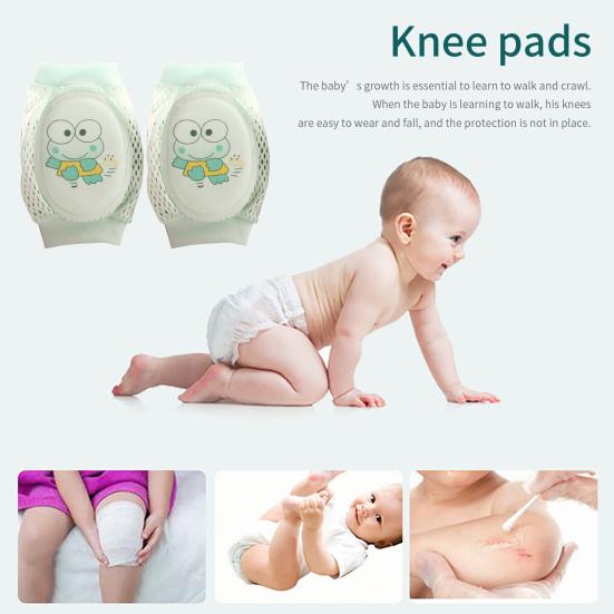 1Pair Baby Knee Pads Skin-friendly Breathable Fine Workmanship Babies Crawling Walking Knee Leggings for Family
