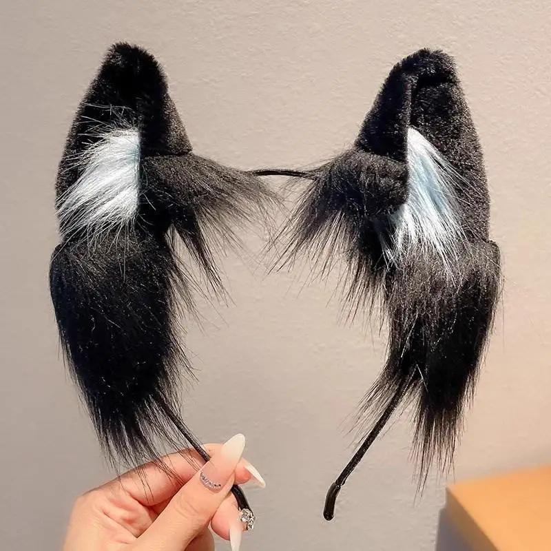 Kawaii Cat Ear Headband Cute Plush Hairband Holiday Dress Up Christmas Animal Ear Hoop Children's Hair Accessories Cosplay Gifts