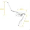 2 Pieces Bicycle Double Brake Lever, Lightweight Aluminum Bike Handlebar Lever 22.2mm