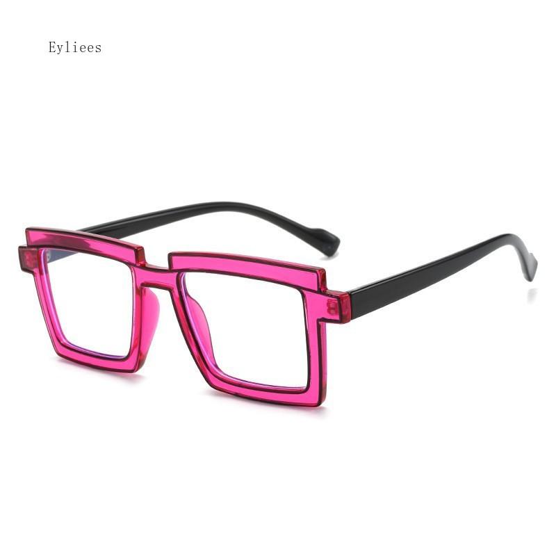Vintage Square Eyeglasses  New Cute Cartoon Style Blue Light Blocking Spectacles Ins Trendy Optical Computer Eyewear
