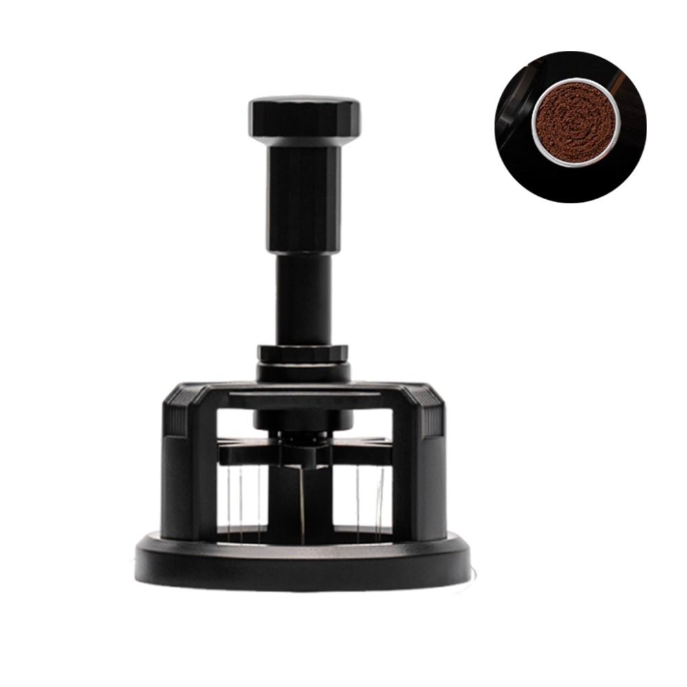 51/53/58mm Magnetic Dispersed Powder Needle Rotating Press Type Coffee Stirring Distribution Tools Adjustable Height Portable