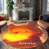 Personalized W-Winnie Round Chair Office Rug - Perfect for Mat, Office Chair & More - Ideal Gift for Birthdays and Holidays