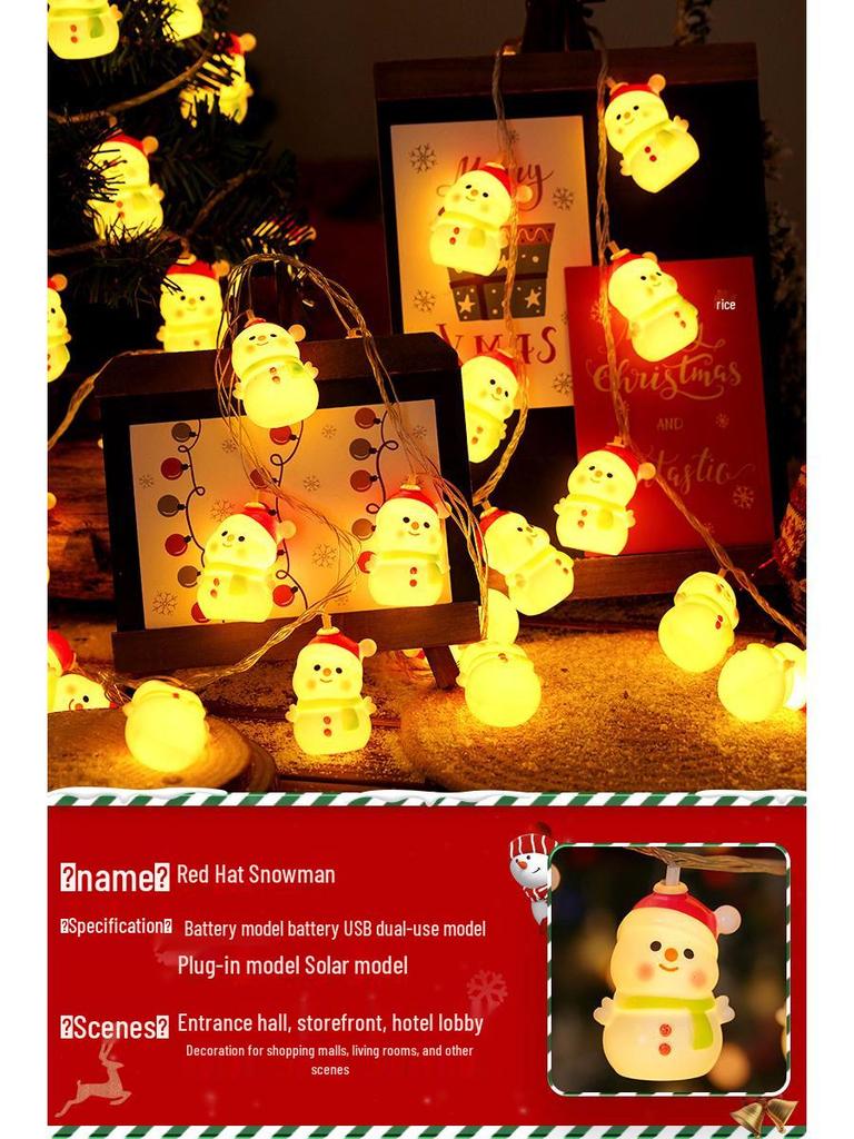 LED String Lights for Indoor Christmas Decor: Fairy Lights for Trees & Windows, Flashing Ornaments