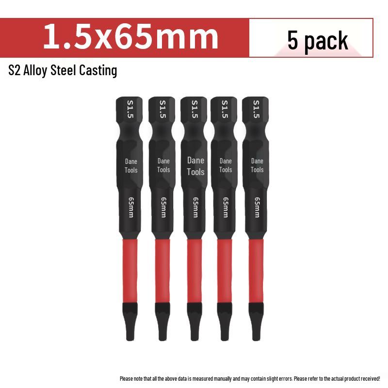 Hexagonal Anti-Slip S2 Alloy Steel Magnetic Screwdriver Bits for Electric Drills