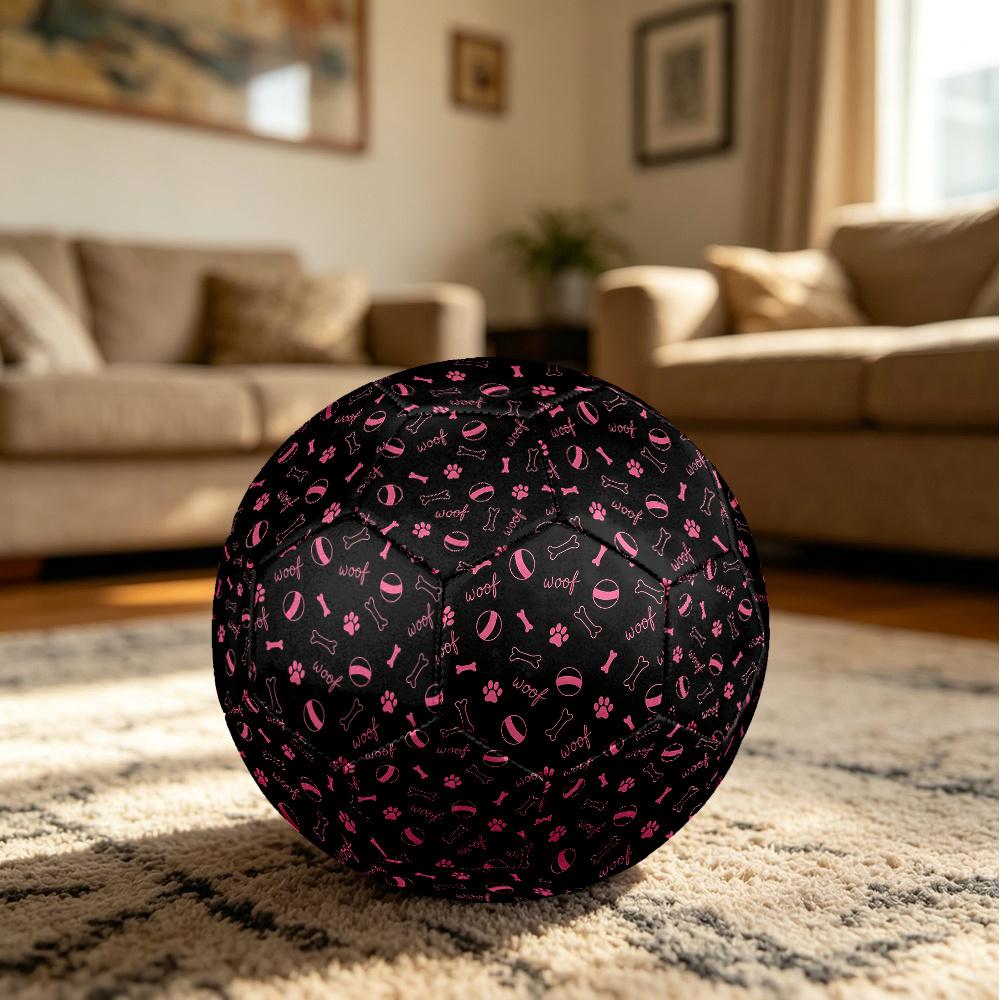 1PC Paw Prints Bones Soccer Ball Size 5 Football Machine Sewn Indoor/Outdoor Universal Football W104
