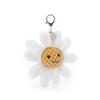 Apricot Lamb Daisy Flower Cute Soft Keychain Plush Toy, Perfect for Boys and Girls, Fits Kids Backpacks and Purses, 13cm