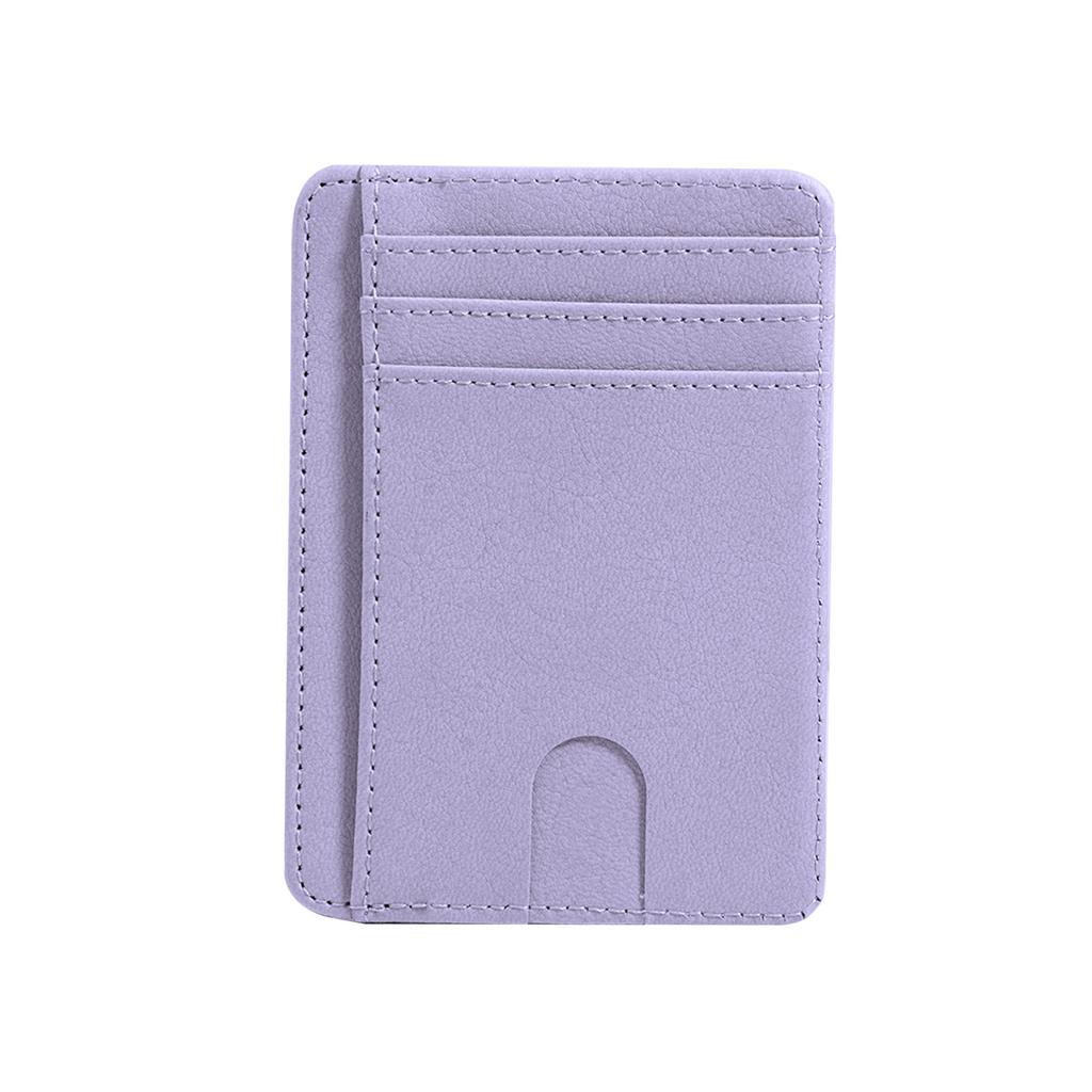 Slim Card Holder Wallet RFID Blocking Business Credit Cards Holders Money for Case PU Leather Purse for Women Men