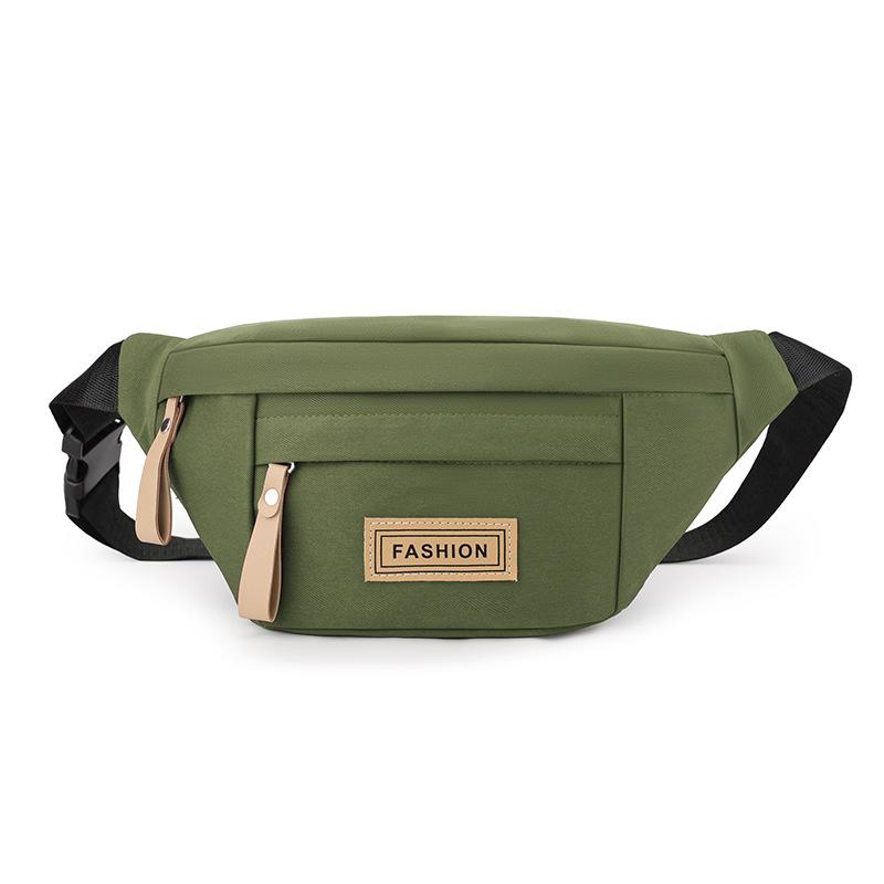 

Мужская сумка через плечо, студенческая сумка на одно плечо, унисекс, большая вместимость, нагрудная сумка зелёный