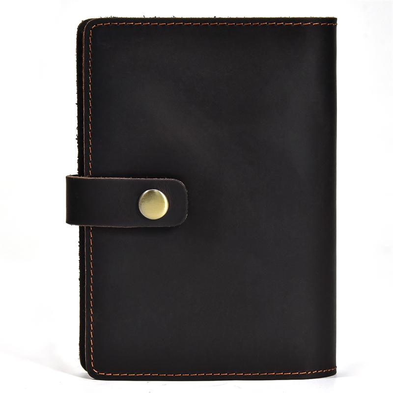 Luxury Designer Genuine Leather Travel Wallet Card Holder Coin Card Purse Real Leather Clip Purse Men Male Passport Holder