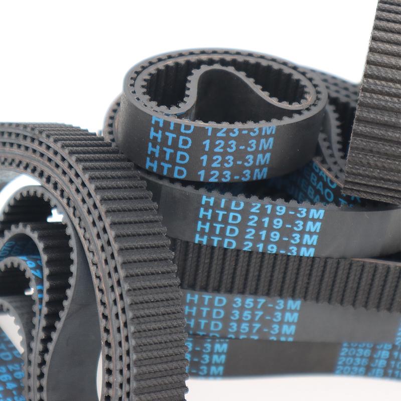 HTD3M Timing Belt Length 90mm To 255mm 3M Belt Width 6mm 10mm Synchronous Belt 3M Closed Loop Rubber Belt HTD 3M Belts 15mm 20mm