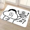 1 Piece Kitchen Carpet Cute Cartoon Floor Mat Living Room Rug Bedroom Rug Entrance Mat Washable Non-Slip Carpet Room Decor