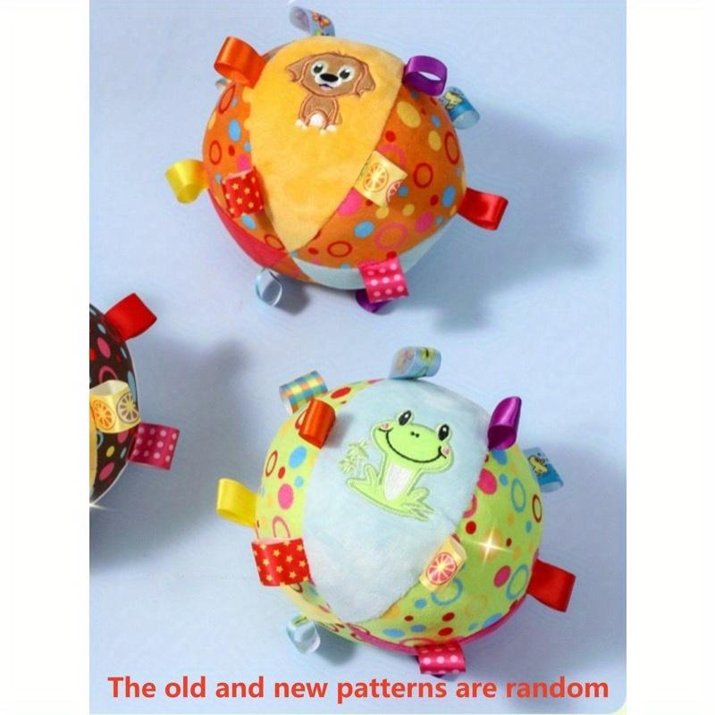 1pc Pet Self-Playing Ball Toy With Ringing Bell, Durable & Chew Resistant, Suitable For Small/Medium/Large Dogs, Random Pattern Sent