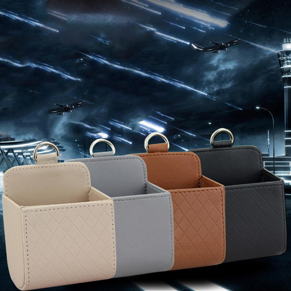 Car Storage Bag Air Vent Car Styling Dashboard Leather