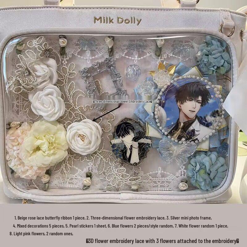 Decoration Filler Material Pack: DIY Handmade Accessories Set with Tanmei Zha Background Paper and Bag