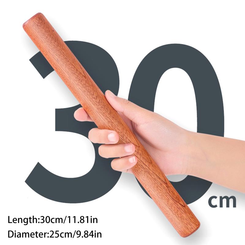 daily25cm Wooden Rolling Pin Fondant Cake Tool Nonstick Dough Roller for Pastry Baking Pizza Pie Baking Kitchen Use