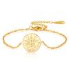 Minimalist Lucky Pentagram Coin Pendant Charm Bracelet Fashion Jewelry