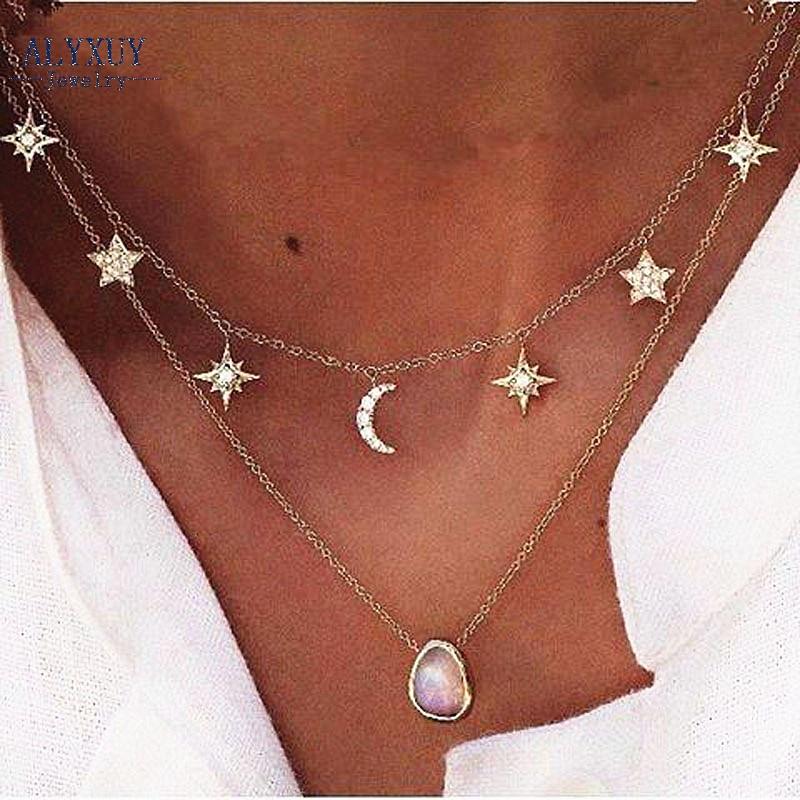 Multilayer Choker necklace chain summer jewelry