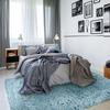 Wohnzimmerteppich superweich Fellimitat hellblau 160x230