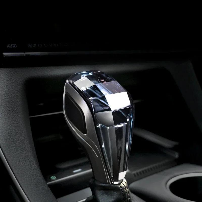 HECQ4 Crystal Car Gear Shift Head LED Illuminated Logo Gear Head for SUZUKI Swift SX4 Jimny Samurai Alto Liana Ignis Grand Vitara
