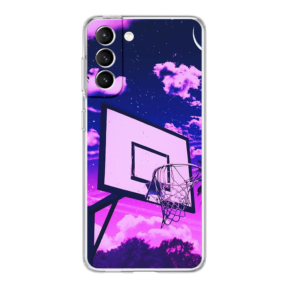 Basketball Court Sports Clear Silicone Phone Case For Samsung Galaxy S23 S22 5G S20 Ultra S21 FE 5G S10E S9 S8 S10 Plus Cover
