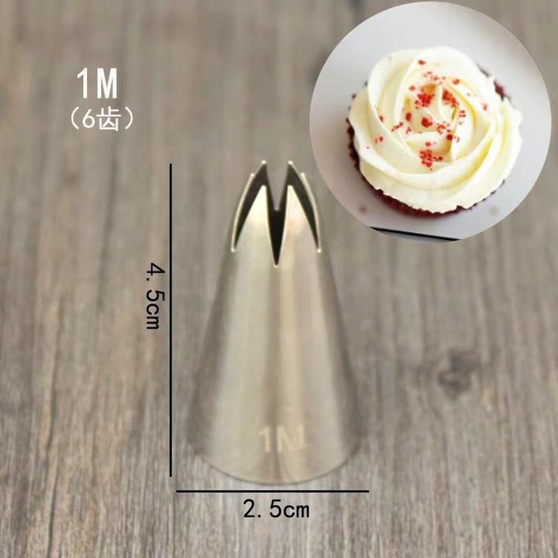 3pcs Rose Pastry Nozzles Set Cake Decorating Tools Flower Icing Piping Nozzle Cream Cupcake Tips Baking Accessories #1M 2D 336