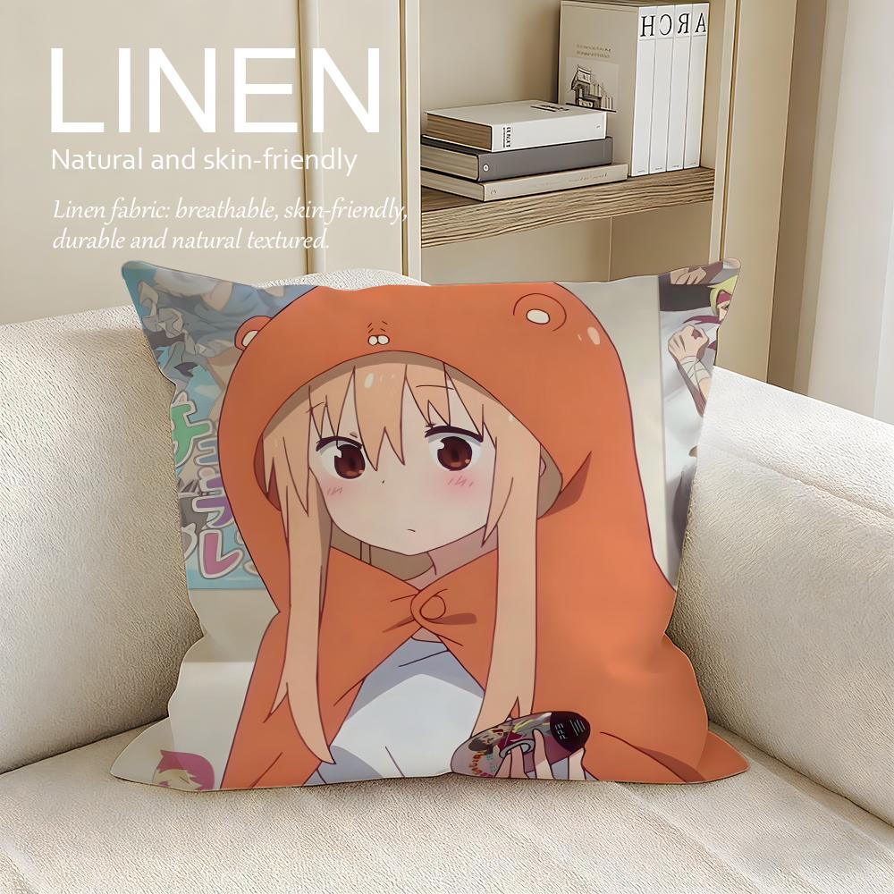 

Comedy Himouto Umaruchan Cushion Cover Pillowcase Set Pcs x x Breathable Washable Sofa Cushion Cover 30X30cm