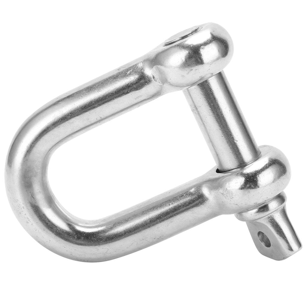 M25 Screw Pin Anchor Shackle 304 Stainless Steel Heavy Duty DShape Shackle for Camping
