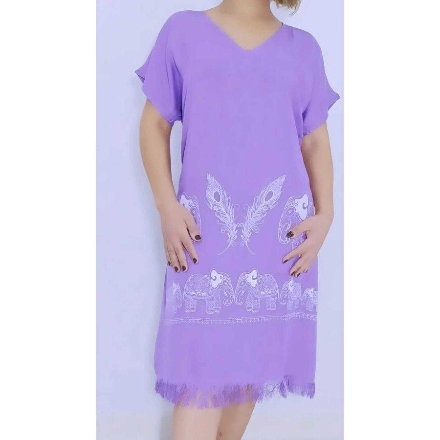 Half Sleeve Bamboo Cotton Loincloth Dress / Beach Dress / Home Dress