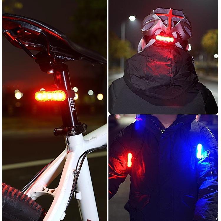 Rechargeable Bicycle Tail Light for Night Riding - Warning Flashlight for Mountain Bikes & Cycling Accessories
