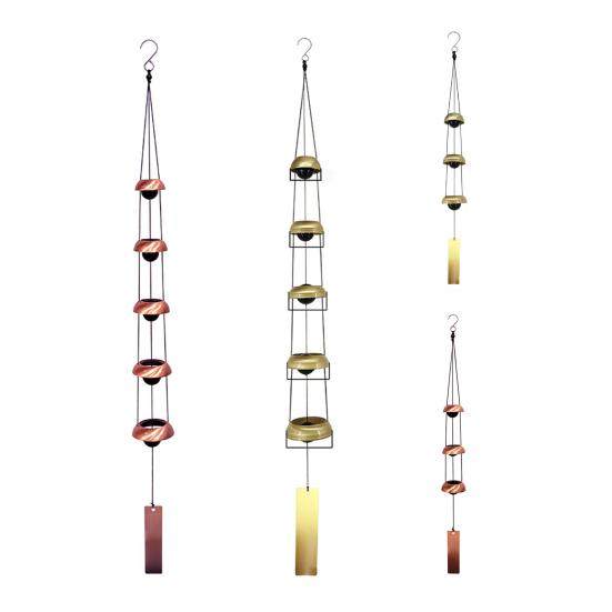 Outside Metal Wind Chime 3/5 Layers Vintage Memorial Wind Chime Home Outdoor Garden Patio Feng Shui Wind Bell Hanging Decoration